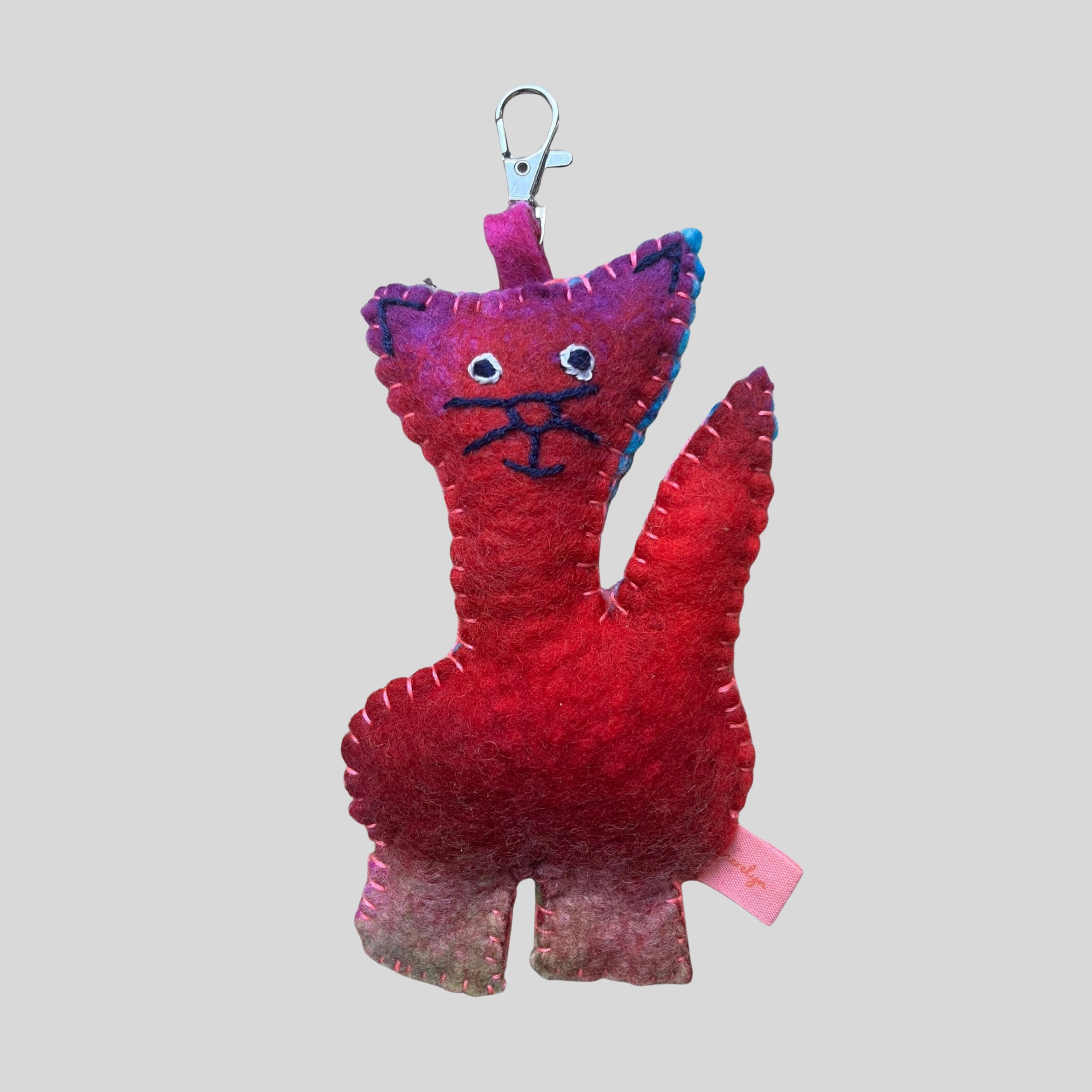 Nureya the Cat - Red & Pink