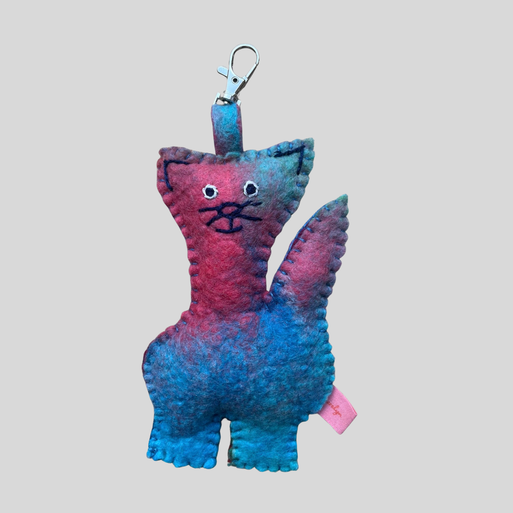 Nureya the Cat - Blue & Pink