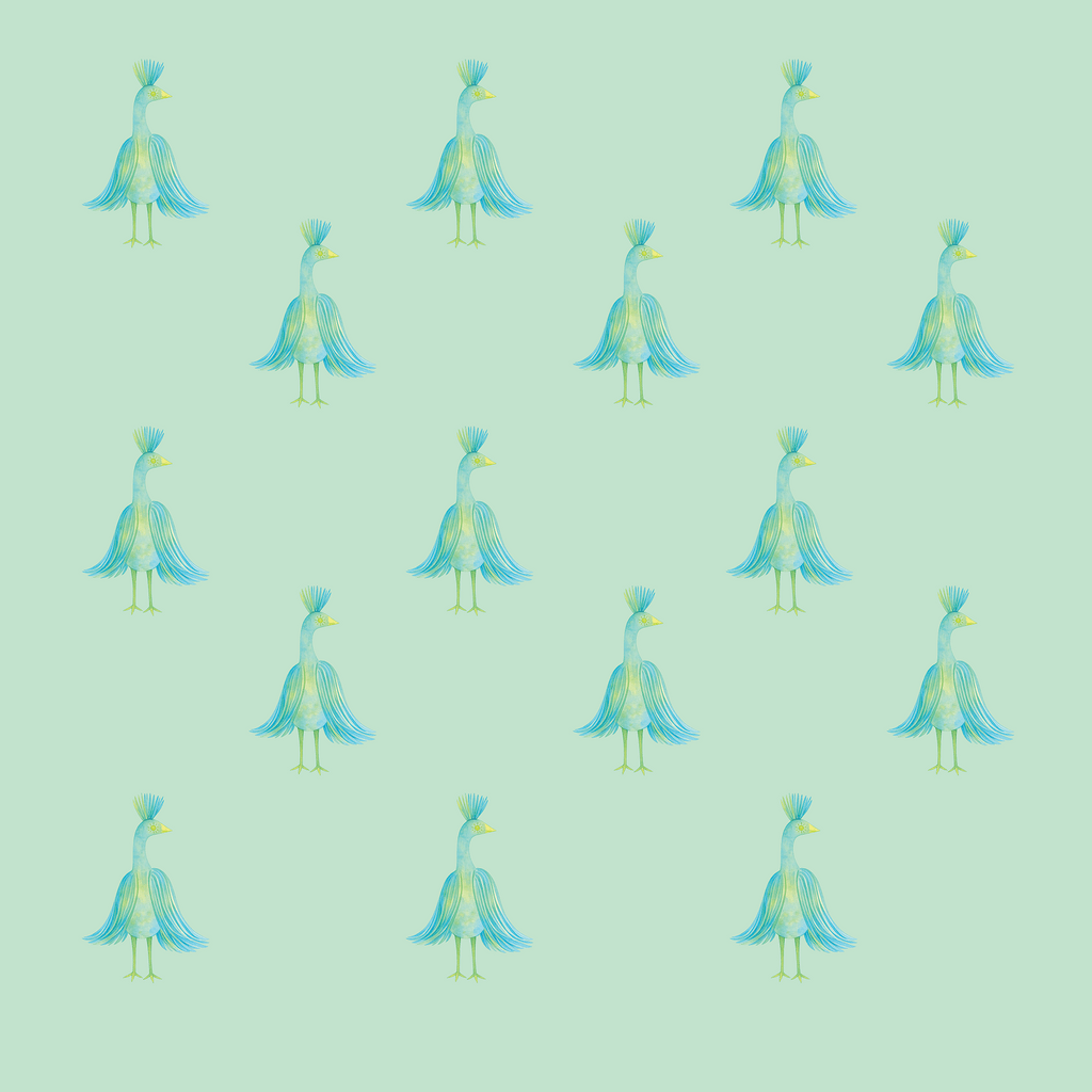 Crowned Birds Wallpaper